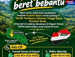 Diaspora Gayo Dunia Inisiasi Pemulangan Enam Pelajar dari Yaman, Galang Donasi